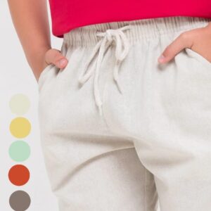 Short Masculino Juvenil Linho